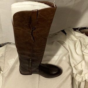 Leather boots